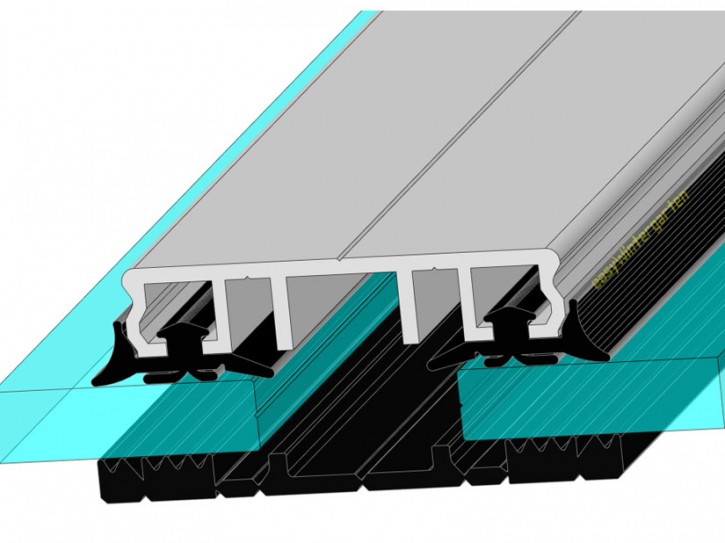 Alu Verlegeprofile für Terrassendächer, Verlegeprofile für